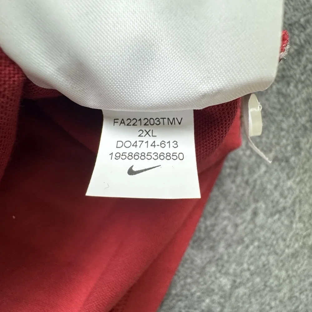 Oklahoma Sooners Nike Campus Collection Rugby Polo Shirt Size XXL Long Sleeve‎